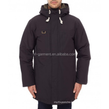 Full hoody style outdoor down long winter jacket for men